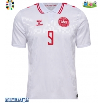 Danmark Rasmus Hojlund #9 Bortedrakt EM 2024 Kortermet